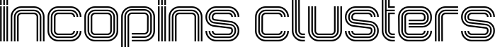 Incopins Clusters Font