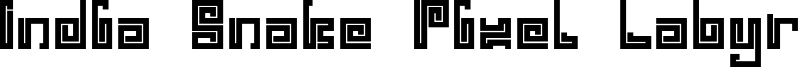 india snake pixel labyrinth game_bold.otf