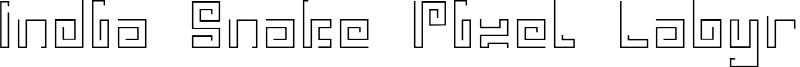 india snake pixel labyrinth game_light.otf