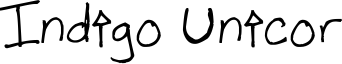 Indigo Unicor Font
