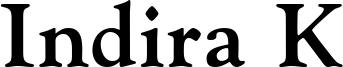 Indira K Font