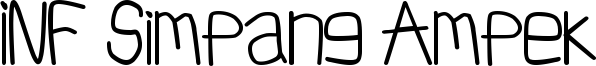 INF Simpang Ampek Font