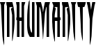 Inhumanity Font
