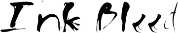 Ink Bleed Font
