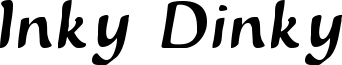 Inky Dinky Font