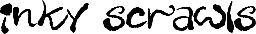 Inky Scrawls Font