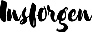 Insforgen Font