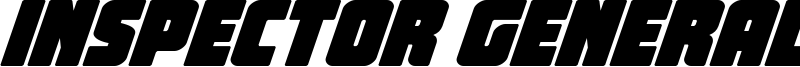 Inspector General Font