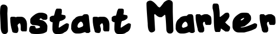 Instant Marker Font