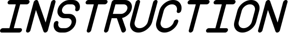 Instruction Italic.otf