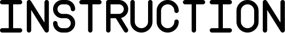 Instruction Font