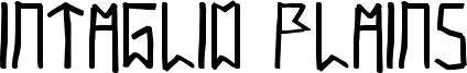 Intaglio Plains Font