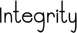 Integrity Font