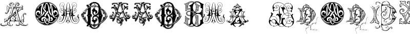 Intellecta Monograms Random Samples Eight Font