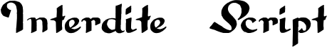 Interdite Script Font