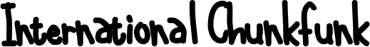 International Chunkfunk Font
