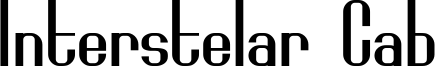 Interstelar Cab Font