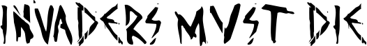Invaders Must Die Font