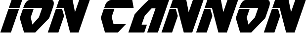 Ion Cannon Font