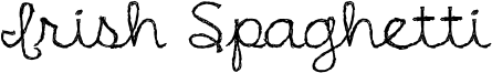 Irish Spaghetti Font