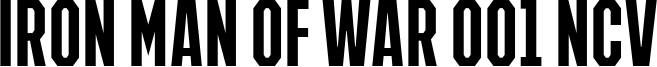 IRON MAN OF WAR 001C NCV.ttf