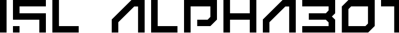 ISL AlphaBot Xen Font