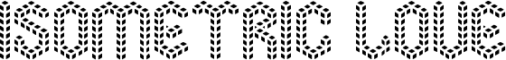 Isometric Love Font