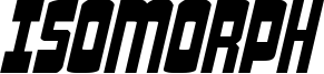 Isomorph Font