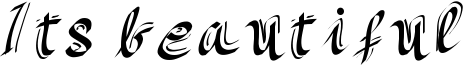 Its beautiful Font
