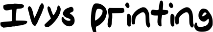 Ivys Printing Font