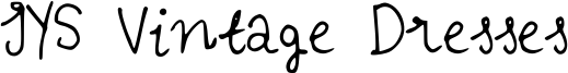 IYS Vintage Dresses Font