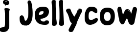 j Jellycow Font