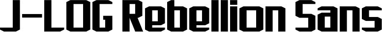 J-LOG Rebellion Sans Font