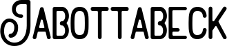 Jabottabeck Font