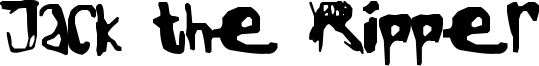 Jack the Ripper Font