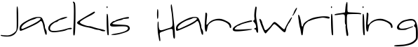 Jackis Handwriting Font