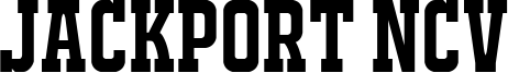 JACKPORT REGULAR NCV.ttf