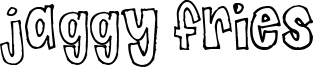Jaggy Fries Font