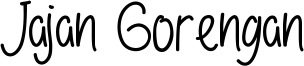 Jajan Gorengan Font