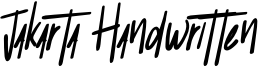 Jakarta Handwritten Font