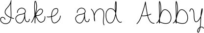 Jake and Abby Font