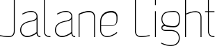 Jalane Light Font