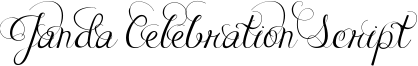 Janda Celebration Script Font