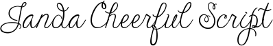 Janda Cheerful Script Font