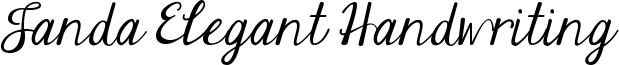 Janda Elegant Handwriting Font