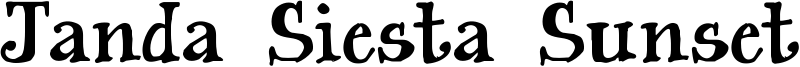 Janda Siesta Sunset Font