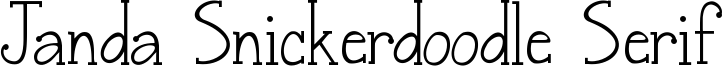 Janda Snickerdoodle Serif Font