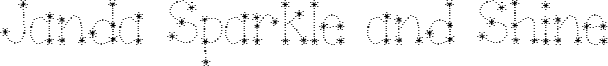Janda Sparkle and Shine Font