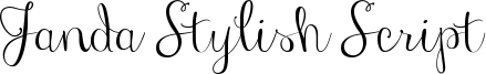 Janda Stylish Script Font