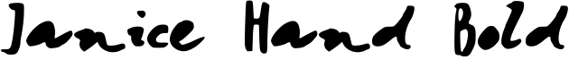 Janice Hand Bold Font
